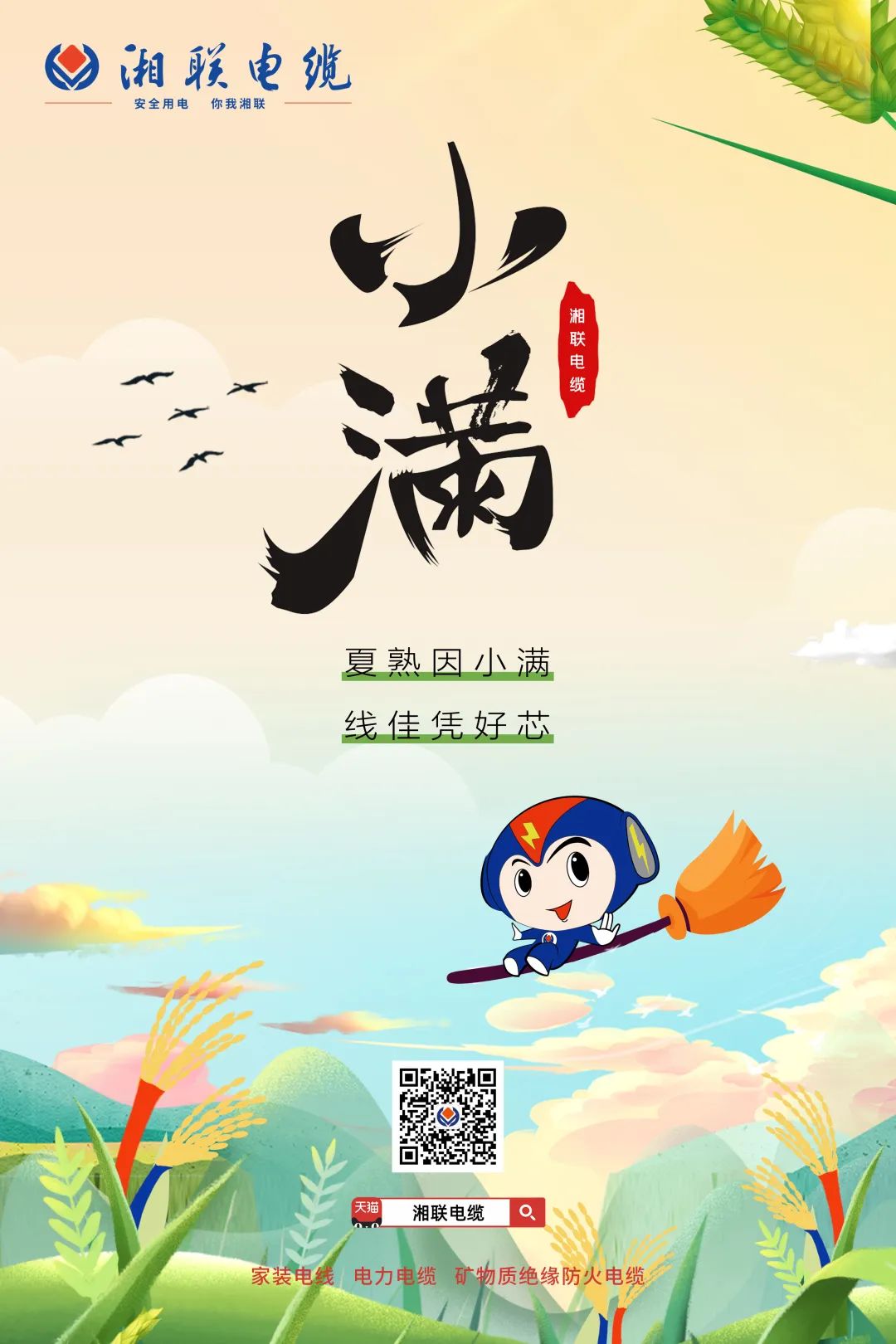 小滿節(jié)氣今日至，用電安全需重視！#安全用電你我湘聯(lián)